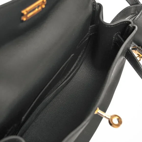 Hermes Kelly Moove Black Swift Leather GHW Shoulder Bag - Picture 14 of 16